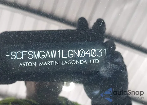 2020 Aston Martin Vantage из США, поврежденный, VIN SCFSMGAW1LGN04031